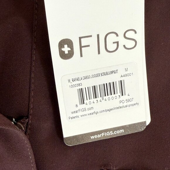 Figs Espresso Rafaela Cargo Jogger Scrub Jumpsuit Size Medium SOLD OUT NWT Nurse - Picture 6 of 11